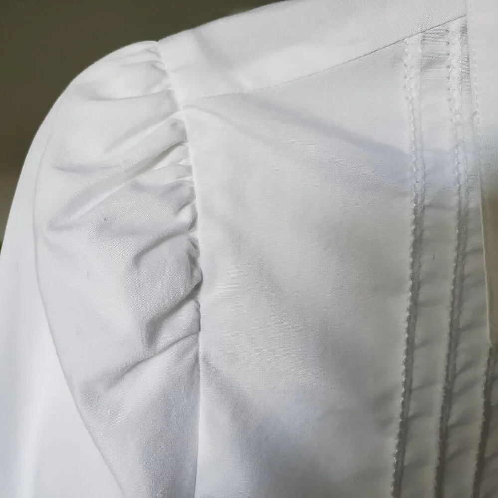 Diane von Furstenberg White Cotton Shirt - Picture 4 of 10